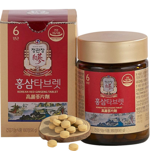 Viên nén hồng sâm KGC Cheong Kwan Jang nguyên chất 100% lọ 180 viên - 8809023005526