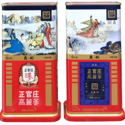 Hồng sâm củ khô hộp thiếc KGC 37.5g hồng sâm Chính phủ Jung Kwan Jang