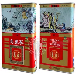 Hồng sâm củ khô hộp thiếc KGS 75g củ lớn Chính hãng Hàn Quốc
