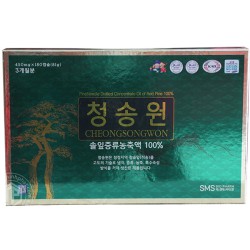 Viên tinh dầu thông đỏ Hàn Quốc Cheong Song Won hộp 180 viên hộp xanh - 8809232900346