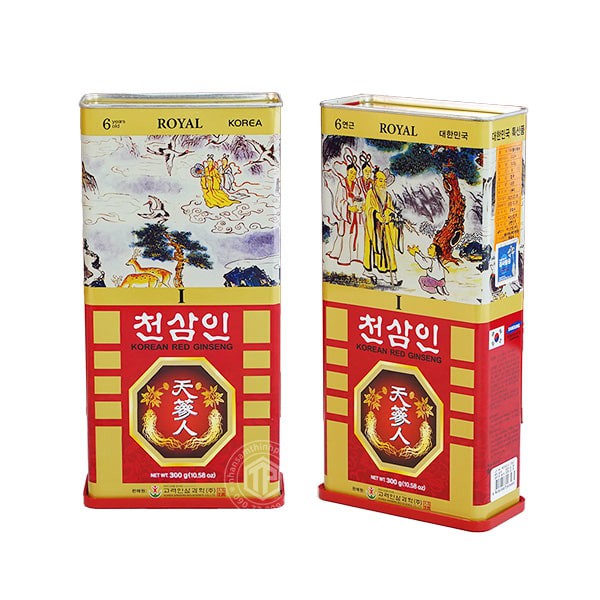 Hồng sâm củ khô hộp thiếc Bio 300g Chính hãng Hàn Quốc