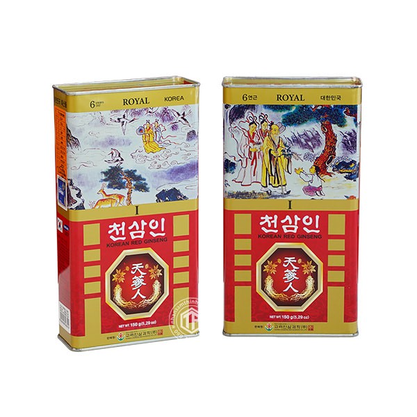 Hồng sâm củ khô hộp thiếc Bio 150g Chính hãng Hàn Quốc