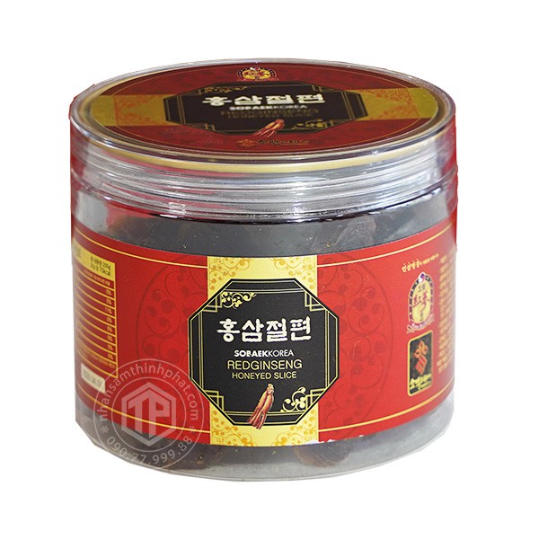 Hồng sâm lát tẩm mật ong hộp 200g