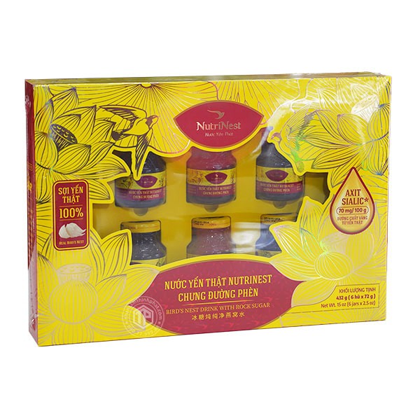 Yến chưng sẵn hộp 6 lọ Gold Bird Silver