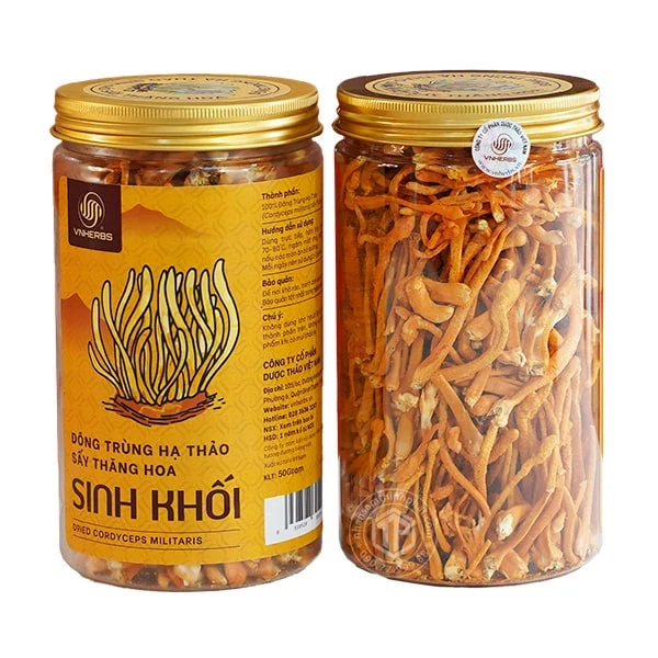 Nấm đông trùng hạ thảo sợi khô lọ 50g - Trà đông trùng hạ thảo sợi khô