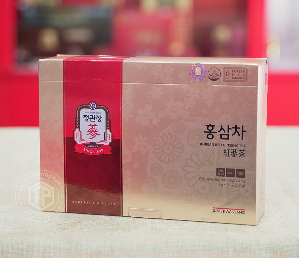 Trà hồng sâm KGC hộp 100 gói sâm Chính phủ Hàn Quốc Jung Kwan Jang