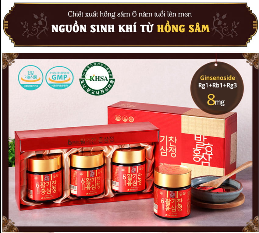 Cao hồng sâm Deadong Hàn Quốc hộp 3 lọ x 100g