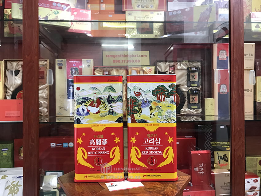 Hồng Sâm Củ Khô Hộp Thiếc 600g Chính hãng Deadong Hàn Quốc