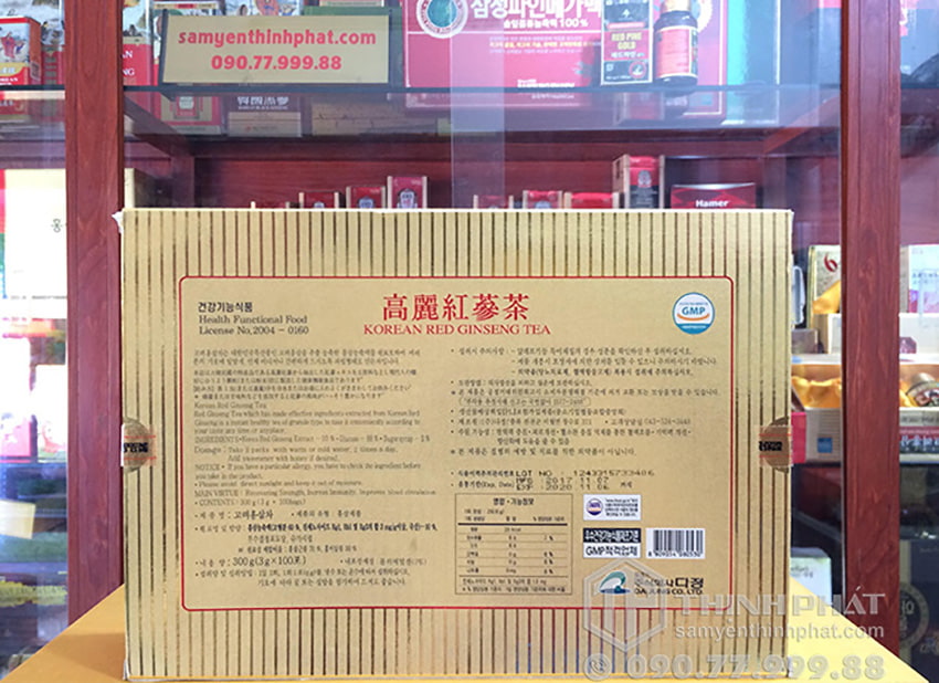 Trà sâm Hàn Quốc KGS hộp 100 gói