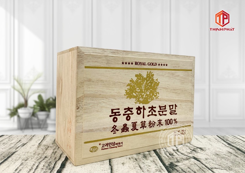 Bột đông trùng hạ thảo Hàn Quốc nguyên chất 100% hộp 2 lọ x 90g Bột đông trùng hạ thảo Hàn Quốc nguyên chất 100% hộp 2 lọ x 90g