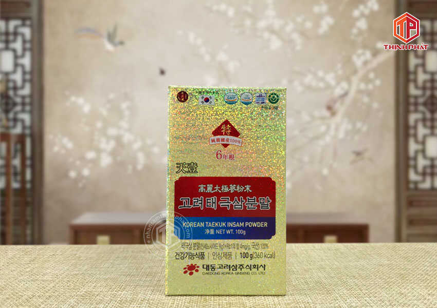 Bột thái cực sâm Hàn Quốc Daedong lọ 100g Bột thái cực sâm Hàn Quốc Daedong lọ 100g