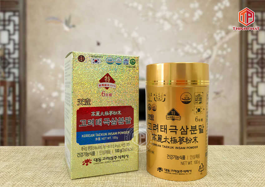 Bột thái cực sâm Hàn Quốc Daedong lọ 100g Bột thái cực sâm Hàn Quốc Daedong lọ 100g