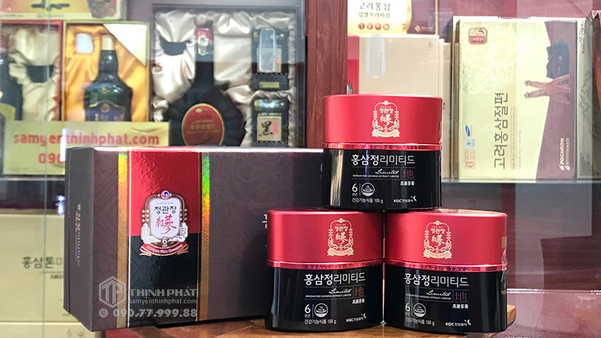 Cao địa sâm Chính phủ tinh chất cao hồng sâm Jung Kwan Jang KGC thượng hạng hộp quà tặng 3 lọ x 100g