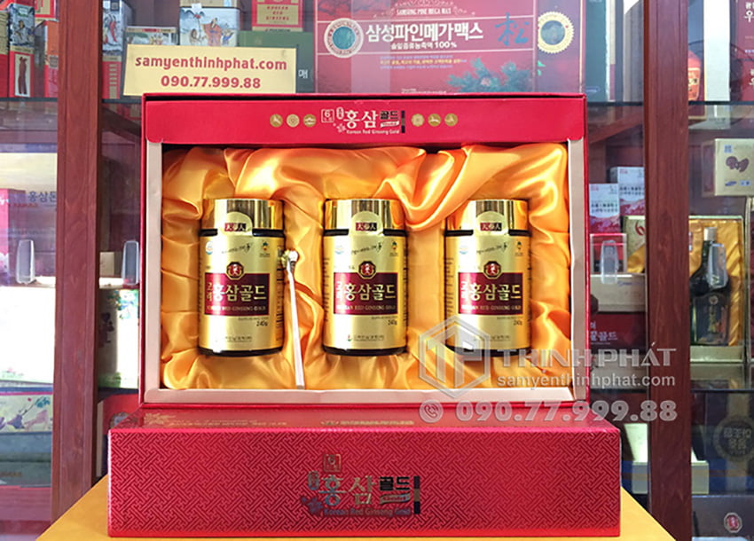 Cao hồng sâm Bio Apgold Hàn Quốc 6 năm tuổi chính hãng hộp 3 lọ x 240g