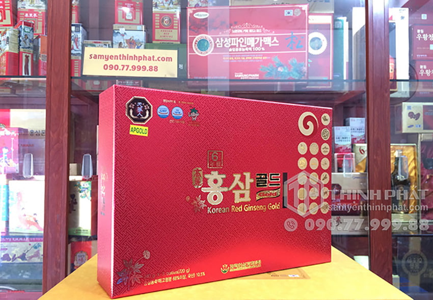 Cao hồng sâm Bio Apgold Hàn Quốc 6 năm tuổi chính hãng hộp 3 lọ x 240g