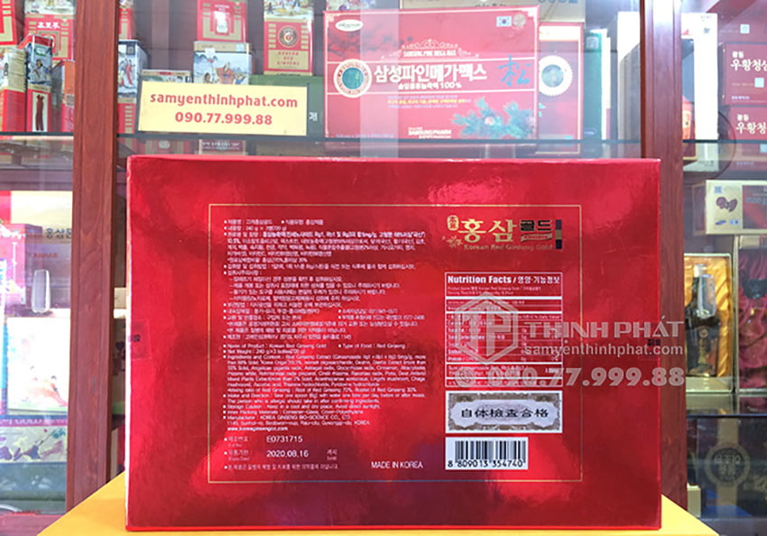 Cao hồng sâm Bio Apgold Hàn Quốc 6 năm tuổi chính hãng hộp 3 lọ x 240g