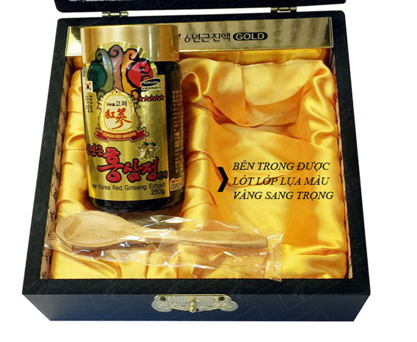 Cao hồng sâm Hàn Quốc hộp gỗ 2 lọ x 250g