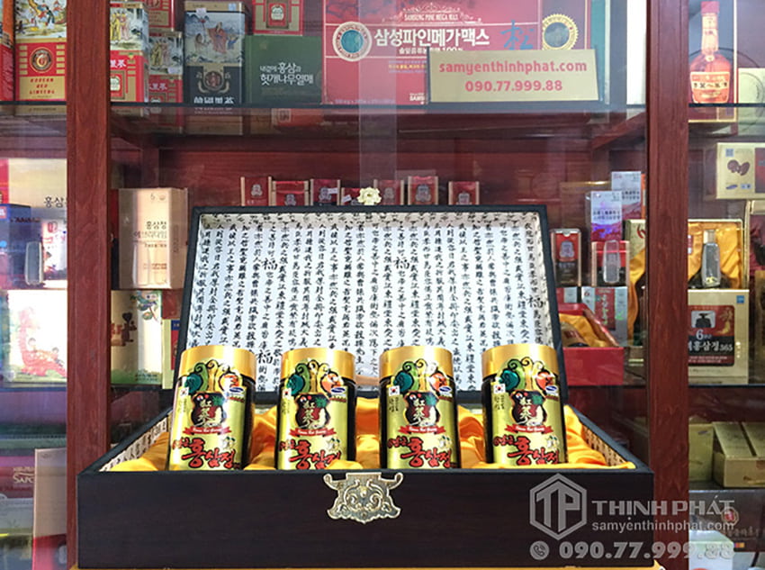 Cao hồng sâm Hàn Quốc hộp gỗ 4 lọ x 250g