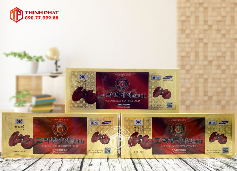 Cao linh chi Hàn Quốc chính hãng Pocheon hộp 5 lọ mỗi lọ 50g Cao linh chi Hàn Quốc chính hãng Pocheon hộp 5 lọ mỗi lọ 50g