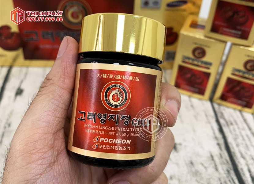 Cao linh chi Hàn Quốc chính hãng Pocheon hộp 5 lọ mỗi lọ 50g Cao linh chi Hàn Quốc chính hãng Pocheon hộp 5 lọ mỗi lọ 50g