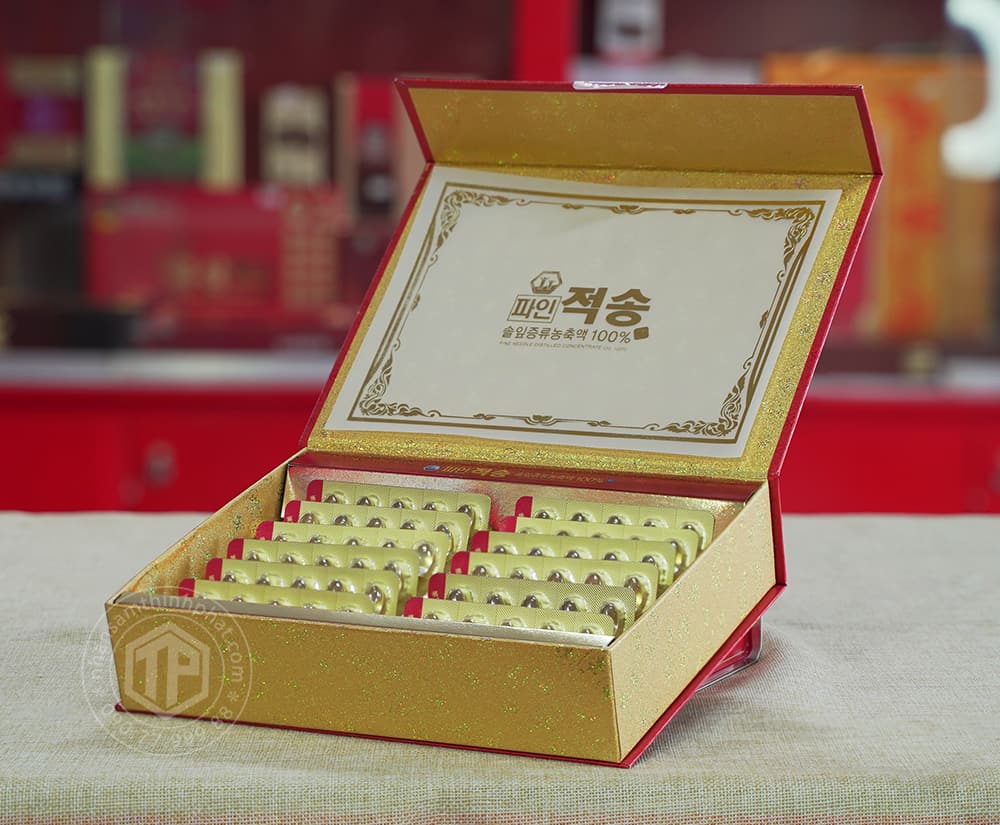 Viên tinh dầu thông đỏ Chính Phủ Hàn Quốc cao cấp Pine Jeok Song Gold 120 viên