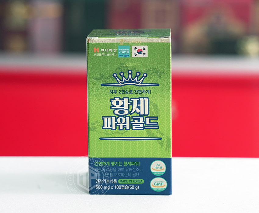 Viên tinh dầu thông đỏ Hàn Quốc Hwangje Power Gold 100 viên