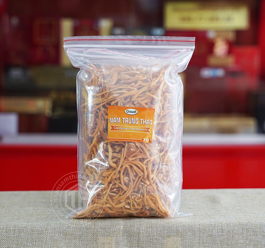 Nấm đông trùng sợi khô túi 100g