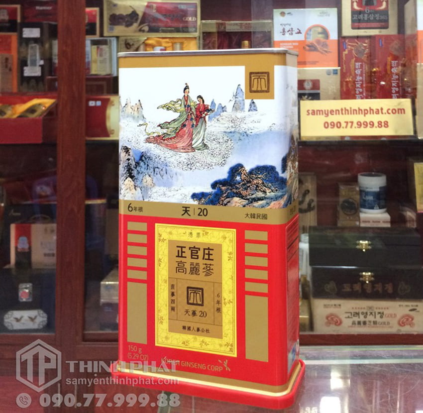 Thiên sâm chính phủ KGC Jung Kwan Jang thượng hạng Heaven 150g 7 củ