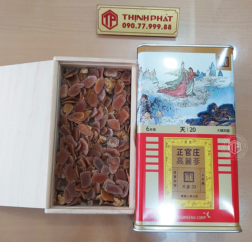 Thiên sâm chính phủ KGC Jung Kwan Jang thượng hạng Heaven 150g 7 củ