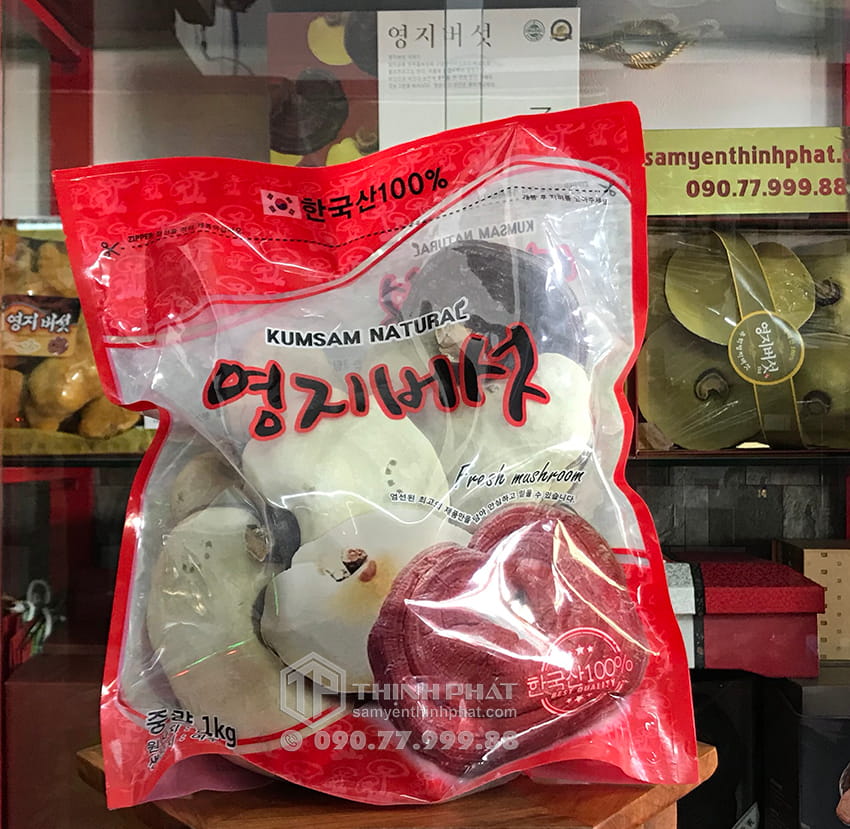Nấm linh chi Hàn Quốc loại 1 - 1kg