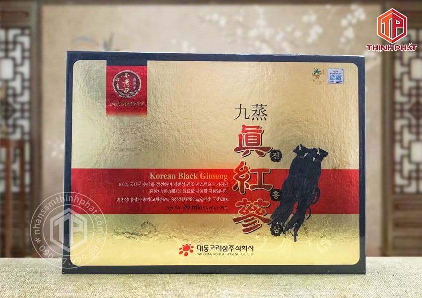 Nước hắc sâm Hàn Quốc cao cấp Daedong hộp 90 gói