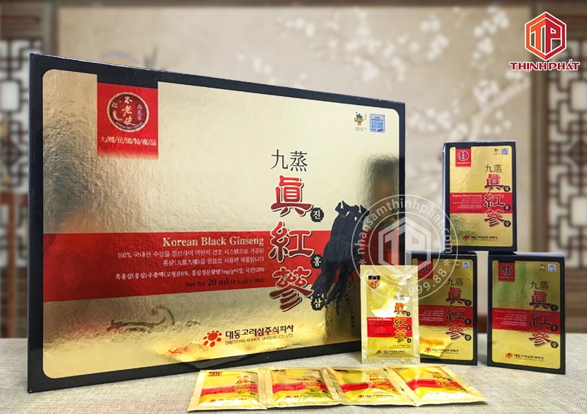 Nước hắc sâm Hàn Quốc cao cấp Daedong hộp 90 gói