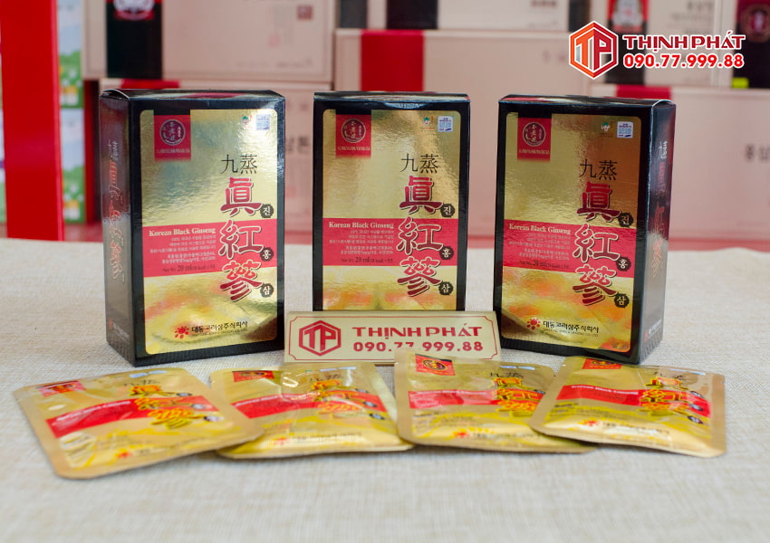 Nước hắc sâm Hàn Quốc cao cấp Daedong hộp 90 gói
