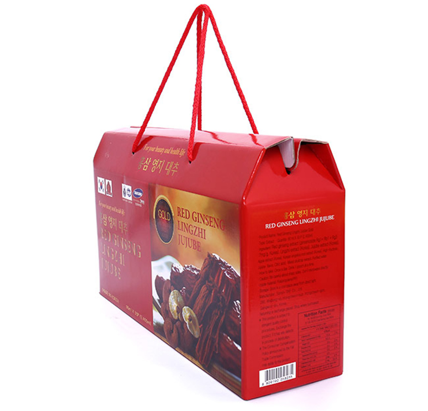 Nước hồng sâm linh chi táo đỏ Hàn Quốc hộp 30 gói x 80ml