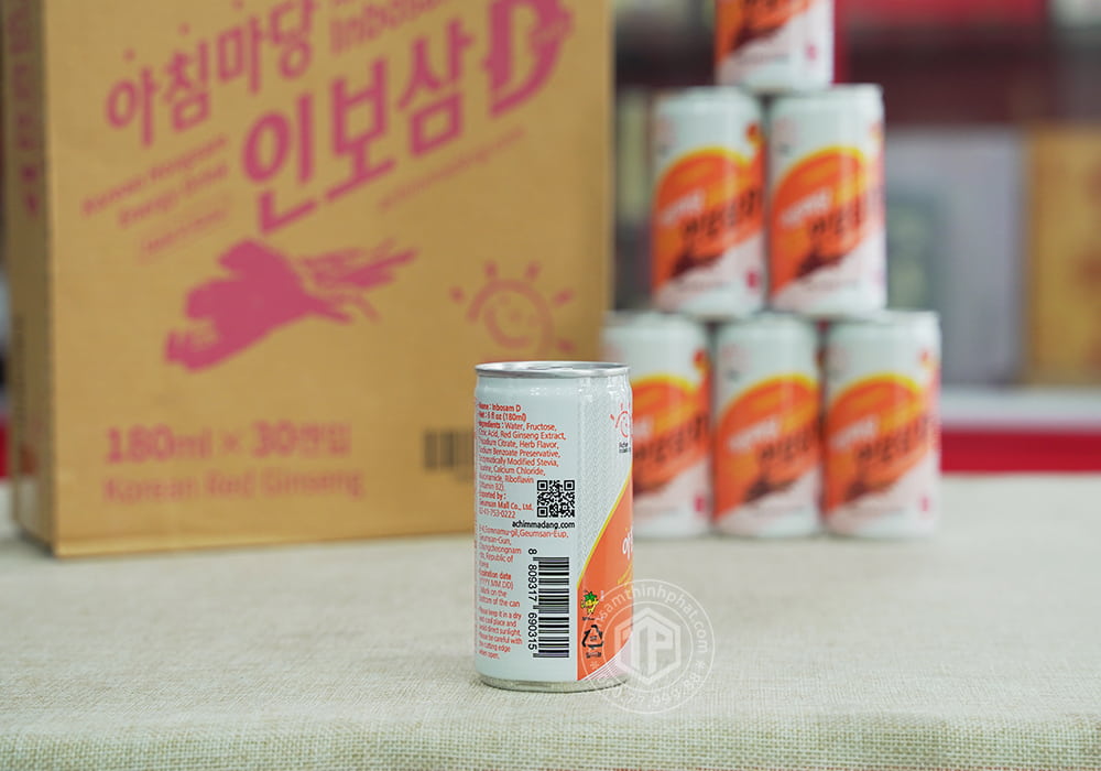 Nước hồng sâm lon Achimmadang Hàn Quốc 30 lon x 180ml
