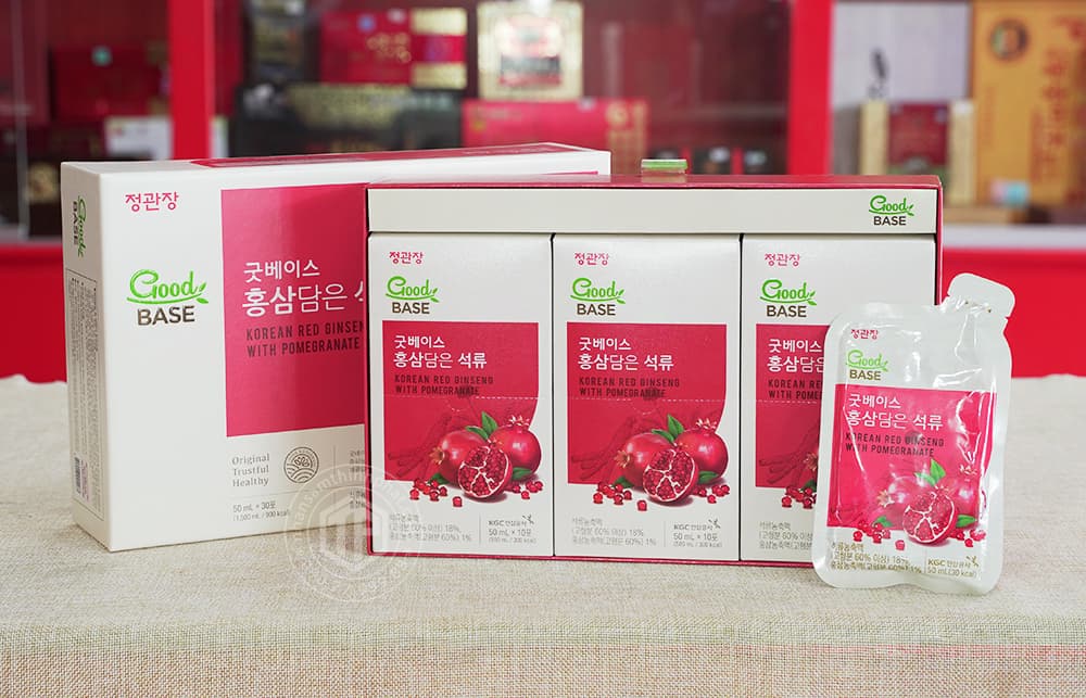 Nước hồng sâm lựu đỏ GoodBase KGC 30 gói x 50 ml