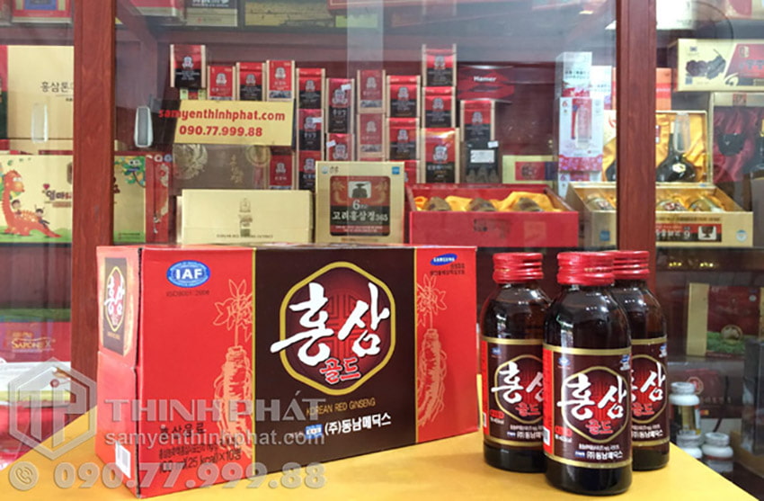 Nước Nhân Sâm Hộp 10 Chai