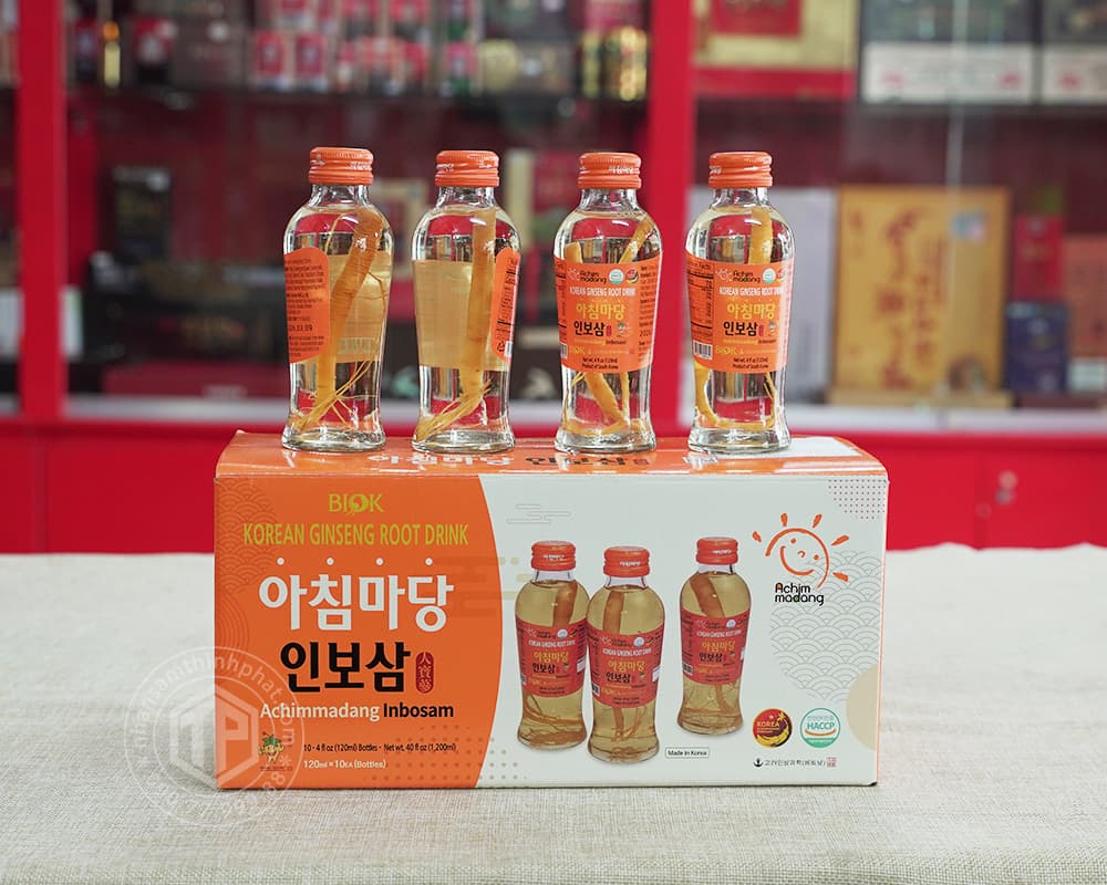 Nước sâm nguyên củ Achimmadang hộp 10 chai x 120ml