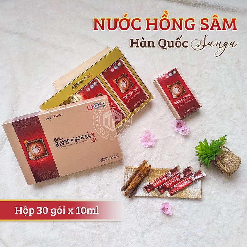 Nước hồng sâm Hàn Quốc Sanga 30 gói x 10ml