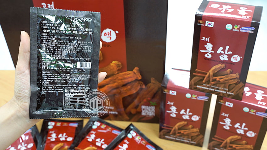 Nước hồng sâm Pocheon chính hãng sâm Hàn Quốc 6 năm tuổi hộp 30 gói