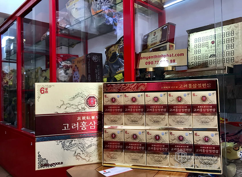 Hồng sâm lát tẩm mật ong chính hãng Bio ApGold sâm Hàn Quốc 6 năm tuổi