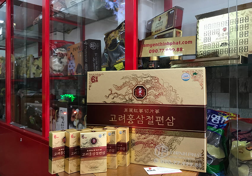 Hồng sâm lát tẩm mật ong chính hãng Bio ApGold sâm Hàn Quốc 6 năm tuổi