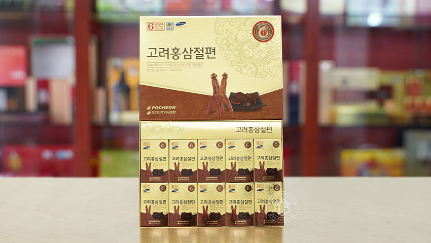 Hồng sâm lát tẩm mật ong sâm Hàn Quốc chính hãng Pocheon hộp 200g