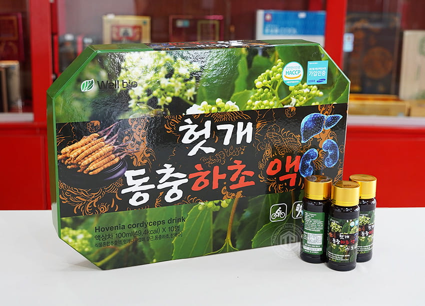 Nước bổ gan thanh lọc cơ thể Jeong Won Hàn Quốc hộp 10 chai x 100 ml