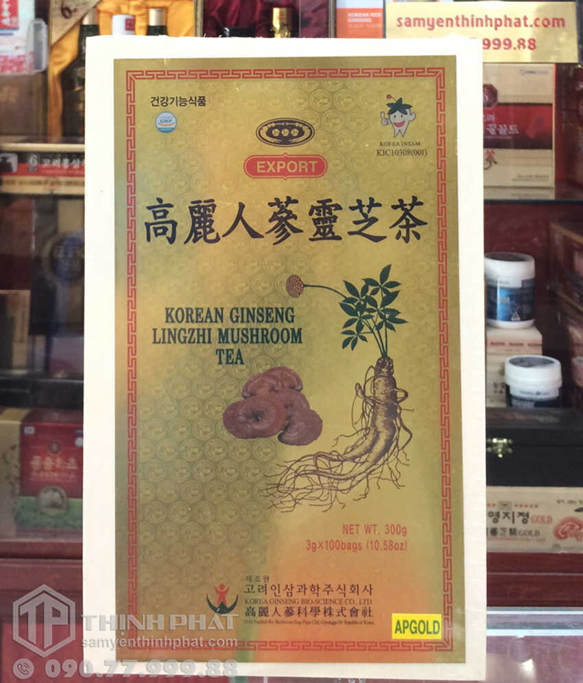 Trà nhân sâm linh chi Hàn Quốc 100 gói