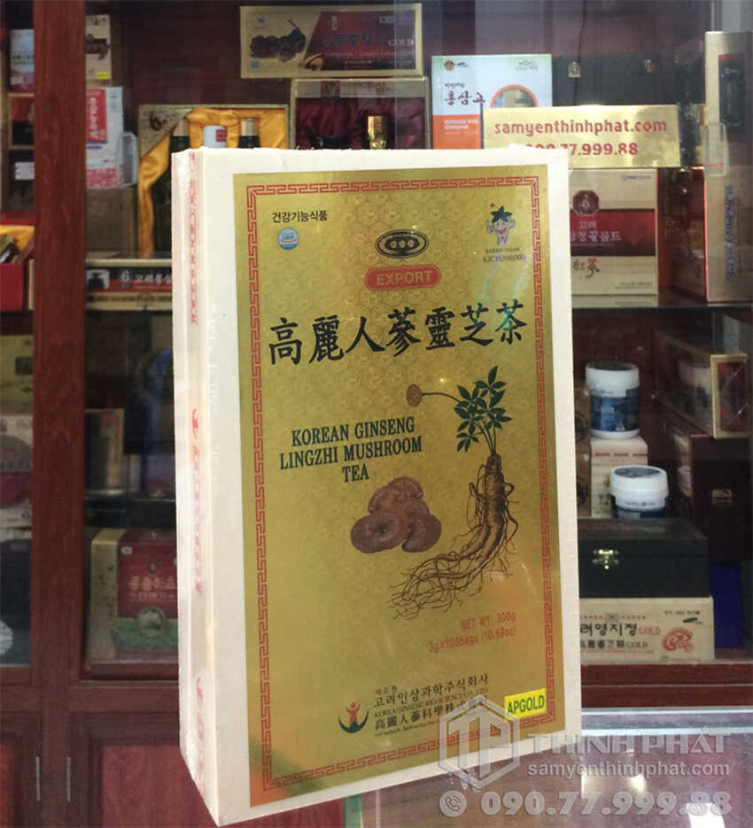 Trà nhân sâm linh chi Hàn Quốc 100 gói