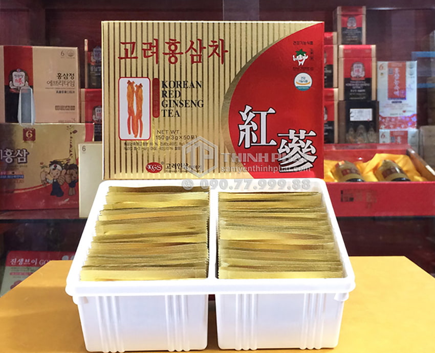 Trà sâm Hàn Quốc KGS hộp 50 gói Trà sâm Hàn Quốc KGS hộp 50 gói