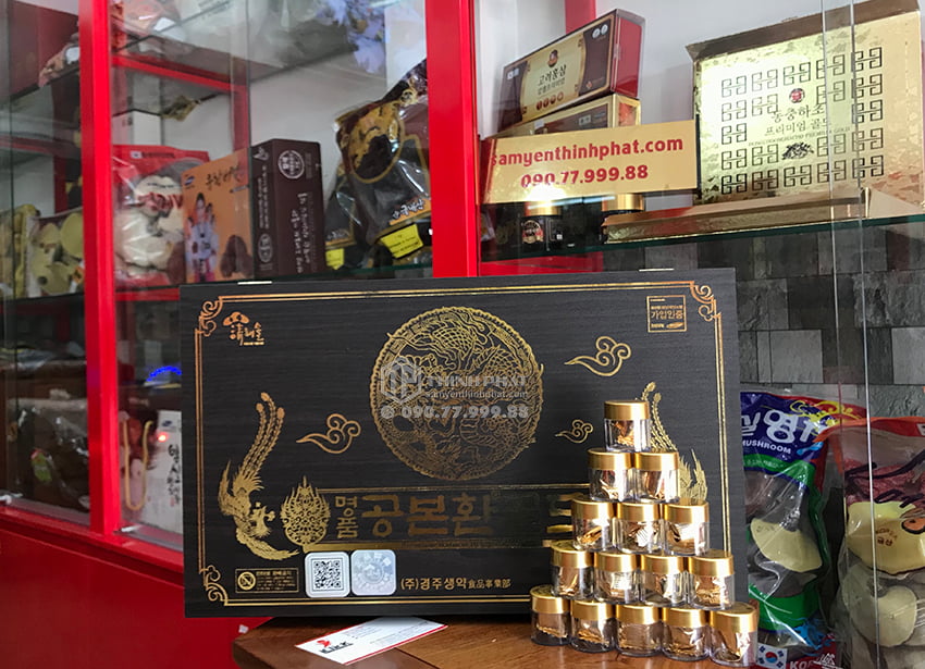 Viên Đông Trùng Hạ Thảo Hàn Quốc hộp gỗ 60 viên
