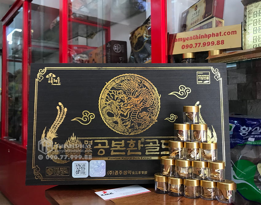 Viên Đông Trùng Hạ Thảo Hàn Quốc hộp gỗ 60 viên