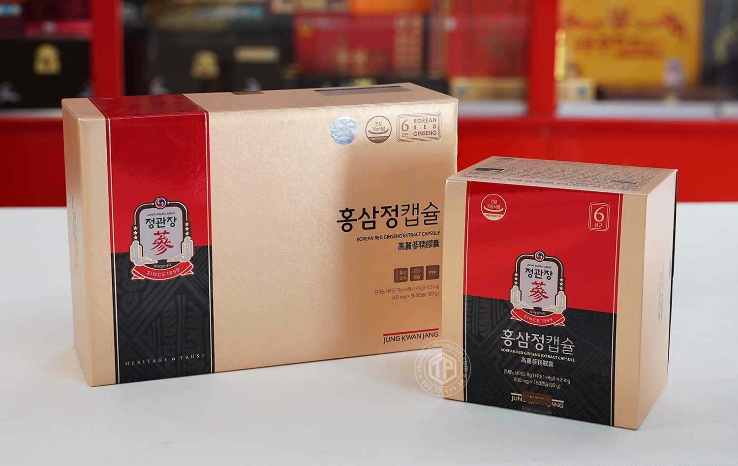 Viên Hồng Sâm Hàn Quốc Cao Cấp KGC Jung Kwan Jang 2 hộp x 150 Viên